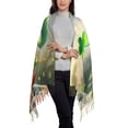 thumbnail image 2 of Lsque patrick’s day gnomes Pattern Women's Traditional Scarf Wrap Tassel Shawl Fringes Neck Head Shawl Retro Scarf, 2 of 8