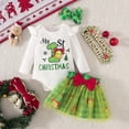 thumbnail image 4 of Xyant Baby Girl Christmas Outfit Ruffle Long Sleeve Romper Tutu Skirt Headband Set My First Christmas Baby Girl Outfits,Size 3-6 Months, 4 of 9