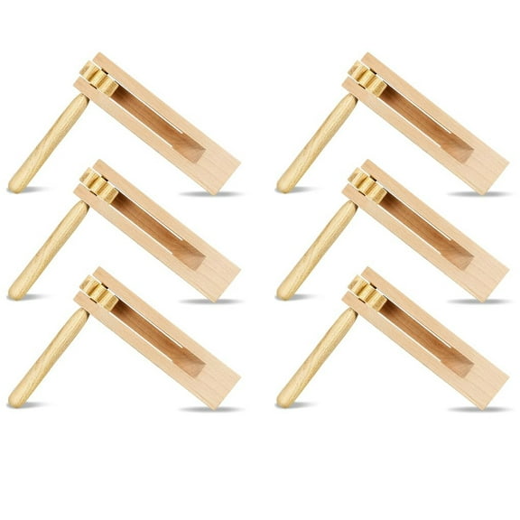 BlinkLLX 6 Pcs Wooden Ratchet Party Noise Maker football Events Rattle Ratchet Mexican Noisemaker Toys Birthday Party Favors Football Game Sports Celebration Gift 6 x 5.5 x 1.4 Inch