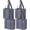Gray-4 Pack, variant on 2-4 Pack  Grocery shopping Bags, Small Tote Bag w/Handle Hard Bottom, Heavy Duty, Foldable Carrier