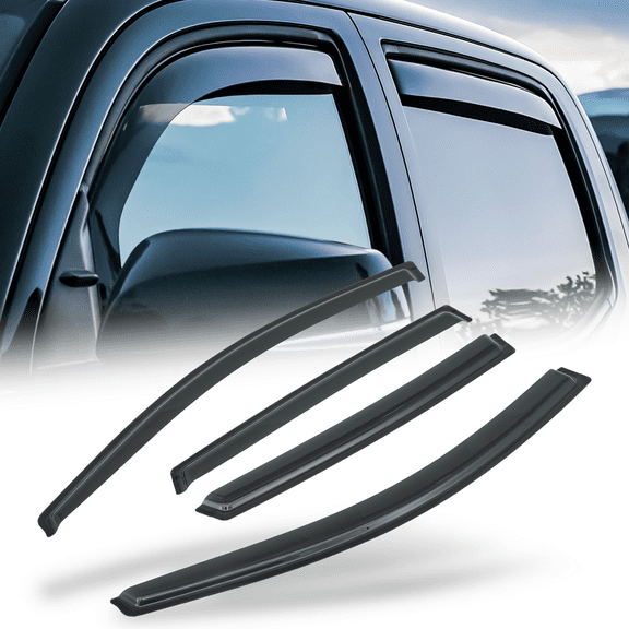 Magshion 4 Piece Tape-On Window Visor Shade Smoke Vent Rain Deflector Guard for 2007 2008 2009 2010 2011 Honda CR-V