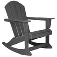 thumbnail image 6 of Pemberly Row Modern HDPE Plastic Outdoor Rocking Chair in Gray, 6 of 6
