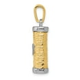 thumbnail image 2 of FB Jewels 14K Two Tone Gold Mezuzah Pendant, 2 of 4