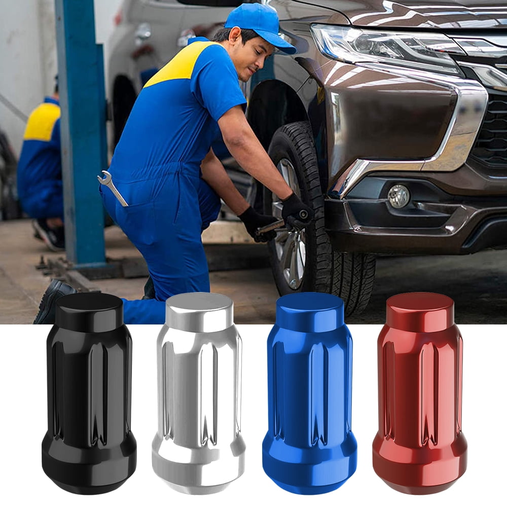 Hunting Horse 6pt Spline Lug Nuts, Corn Seat Lug Nuts , 1 Spline Key/Socket Wheel Nuts Set of 24, 24+1