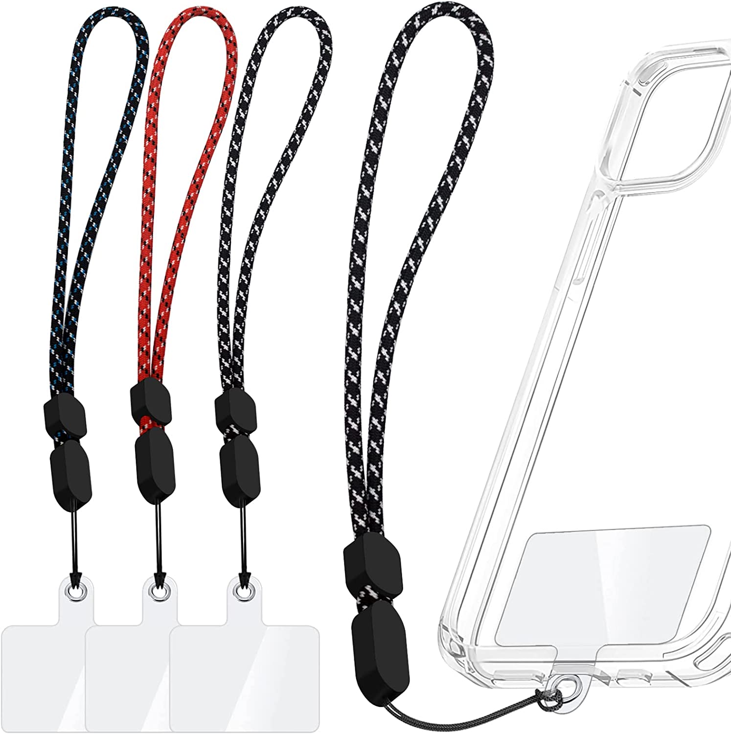 Cell Phone Lanyard Strap Holder for Around The Hand with Wrist Tether Tab for Most Full Coverage