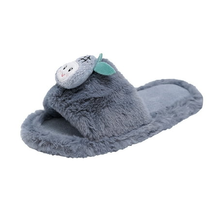 

QYZEU Dress Shoes for Women High Heels Womens Wide Slippers Womens Slippers Indoor Home Fashion Fruits Spirit Lightweight Winter Warm Cotton Slippers