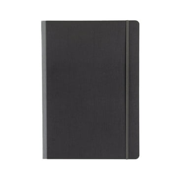 Fabriano Ecoqua Plus Fabric-Bound Notebook, 8.3" x 11.7", A4, Dotted, Gray