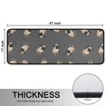 thumbnail image 5 of Kitchen Rugs Sets Of 2,Cute Pug Puppies Anti Fatigue Kitchen Mat Rugs Non Slip Washable,Decorative Kitchen Floor Mats for Kitchen,Sink,Laundry,17"x47"+17"x47", 5 of 5