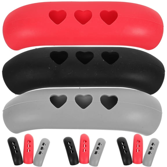 Mutmorningal 12 pcs Heat Resistant Pot Handle Covers Kitchen Pan Handle Covers Pot Handle Protective Covers