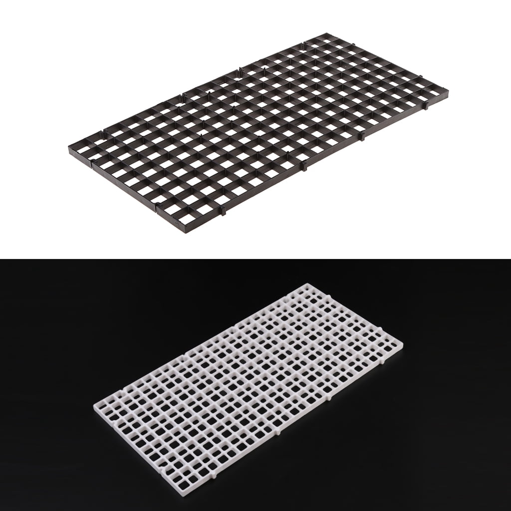 ALEGI Aquarium Gitter Trennwände - 4 Stück, Schwarz, 30x15 Cm, Kunststoff, Zur Fisch-Trennung & Als Filterwanne