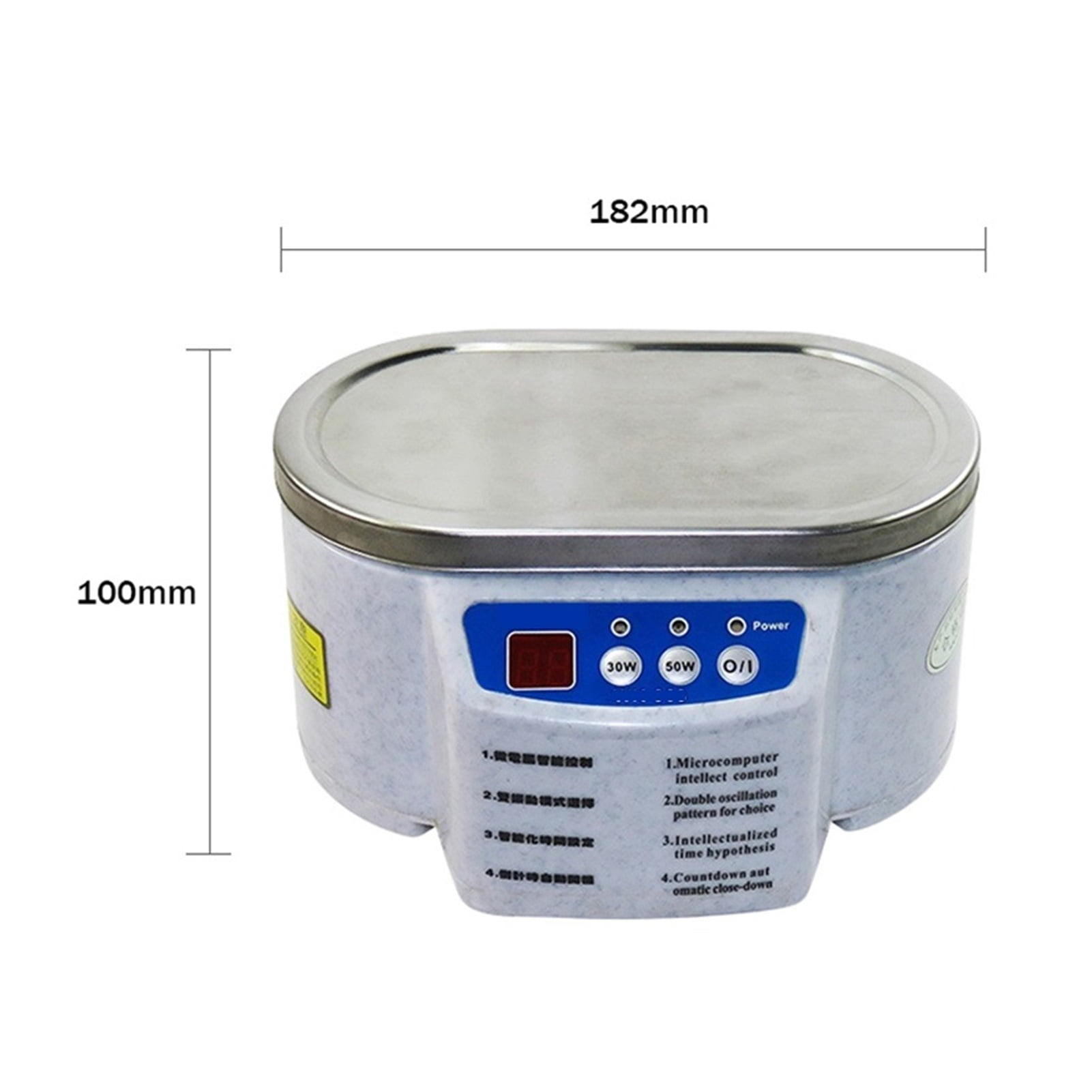 Ultrasonic Cleaner 30/50W Sonicator Bath 40Khz Degas For Watches Contact Lens Glasses Denture Teeth Electric Makeup Razor ,Strong Cleaning