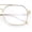 Gold, variant on Hipster Metal Rectangle Double Bridge Blue Light Filtering Computer Glasses Black