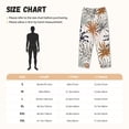 thumbnail image 3 of Balery Tropical Leaves Pantalones de pijama para mujer, pijamas ultraligeros, pantalones de estar por casa-X-Large, 3 of 6