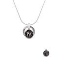thumbnail image 2 of Delight Jewelry Silvertone Medical Assistant Caduceus Seal - PA Gymnastics Ring Charm Necklace, 18", 2 of 4