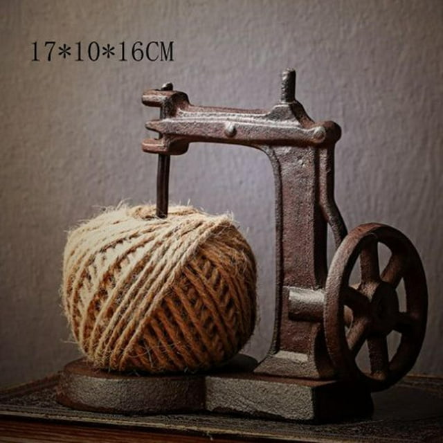 Carrete de hilo de yute Perfecl soporte para tijeras de coser vintage