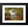thumbnail image 2 of Jacobus Johannes van Poorten 24x18 Black Modern Framed Museum Art Print Titled - Redwild Am Walddteich (1894), 2 of 5