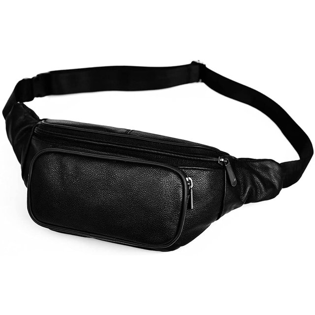 Mochilas,Bolso de cintura Vintage de moda bolso de mensajero de cuero PU bolso de pecho al aire libre Ormromra CPB-DE-HJJ-97-2