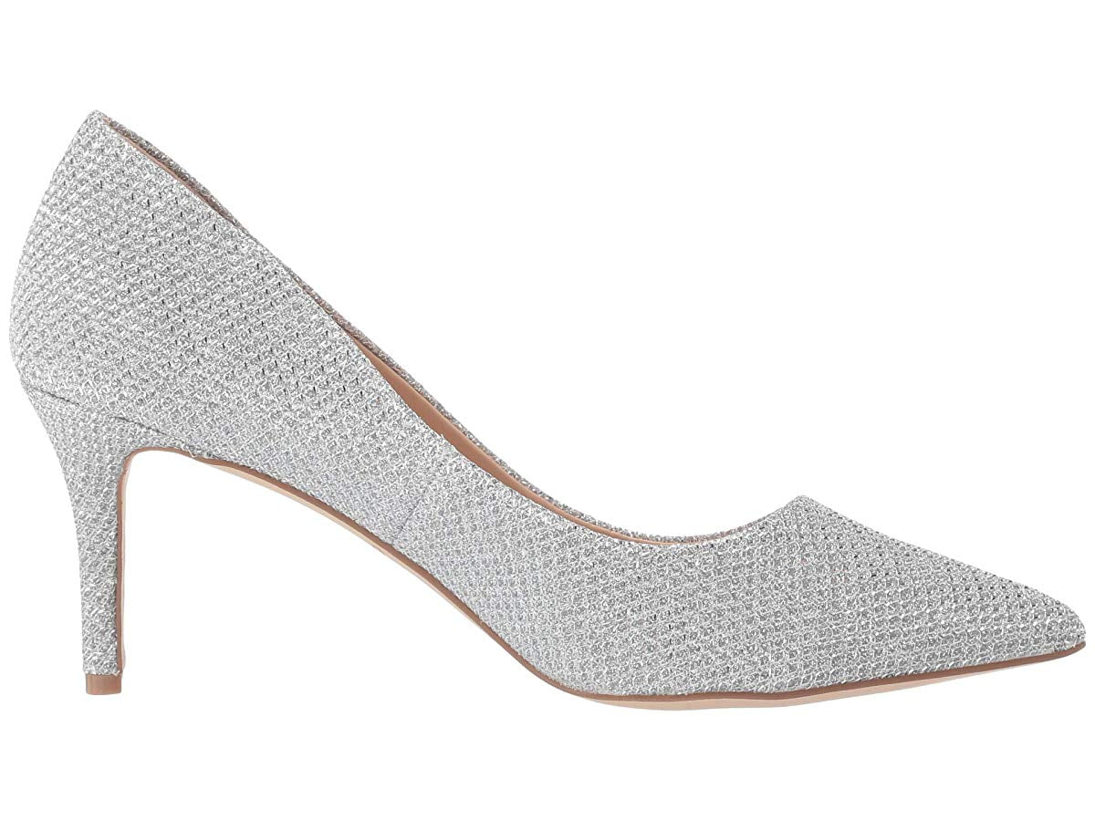 badgley mischka silver flats