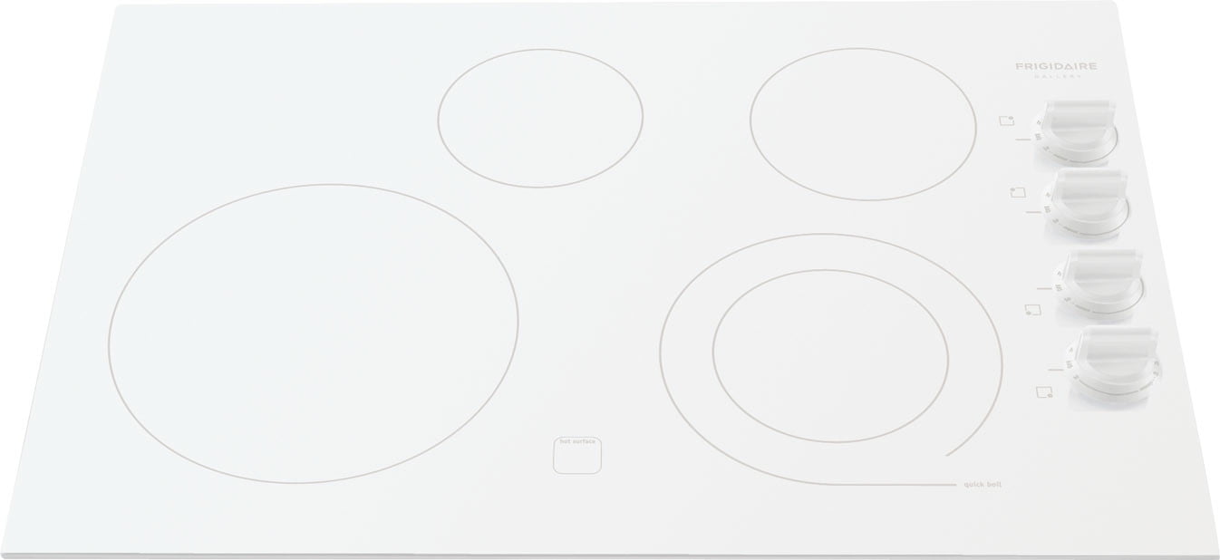 Frigidaire FGEC3045K White 30" Smoothtop Electric Cooktop