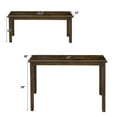 thumbnail image 2 of Gymax 3pcs Dining Set Modern Studio Collection Table with 2 Benches Wood Legs Coffee, 2 of 10