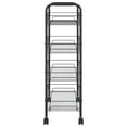 thumbnail image 2 of vidaXL 4-Tier Kitchen Trolley Black 46x26x85 cm Iron, 2 of 5