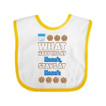 Inktastic What Happens at Nana's Boys or Girls Baby Bib