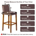 thumbnail image 3 of Unique Bargains Bar Stool Covers Counter Height Side Chair Slipcover Slategray 2 Pcs, 3 of 8