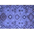thumbnail image 1 of Ahgly Company Machine Washable Indoor Rectangle Southwestern Blue Country Area Rugs, 2' x 5', 1 of 4