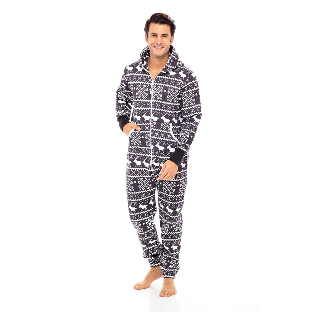 Skylinewears Men's Jumpsuits Adult Sleepwears One Piece Non Footed