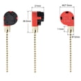thumbnail image 3 of Unique Bargains Pull Chain Switch 3 Speed 4 Wire ZE-268S1 for Ceiling Fan Lamp Red 2pack, 3 of 5