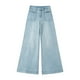 thumbnail image 3 of WILLBEST Jeans Mujer Pantalones Casuales de Pierna Ancha para Mujer, Cómodos y Fluidos, Pantalones Largos Versátiles para Todos Los Días y para Todas Las Estaciones. Mediana, 3 of 3