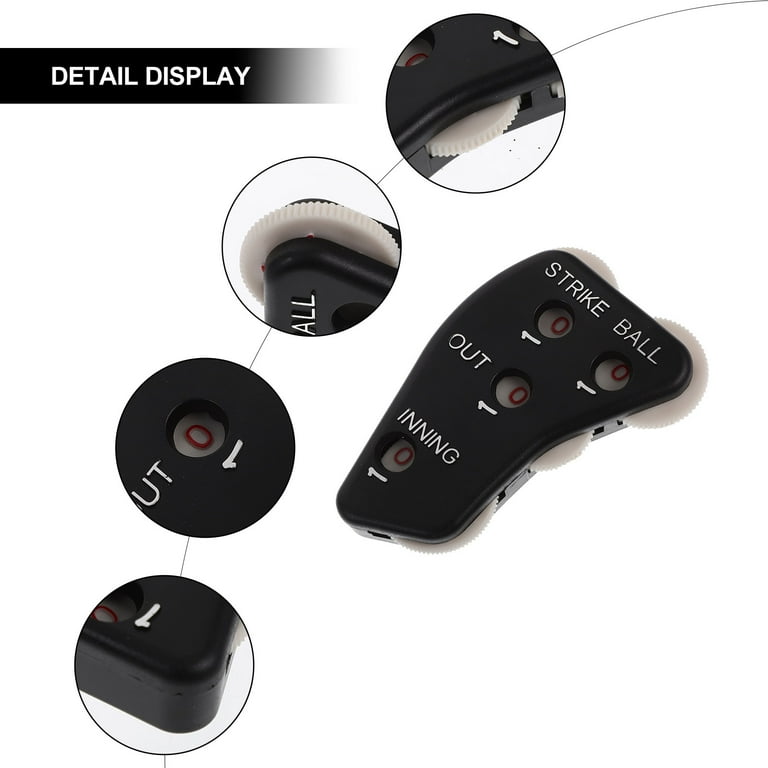 Vynetra 2Pcs 4 Ruote Baseball Arbitro Baseball Contatore Clicker Per Softball Palline Baseball Arbitro Clicker Set