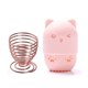 thumbnail image 1 of Pink - gold Soporte para esponja de maquillaje, soporte para esponja de belleza + estuche de viaje para licuadora de maquillaje, soporte de secado para licuadora de esponja de b, 1 of 5