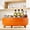 Orange, variant on Mimifly 360° Rotating Lazy Susan Makeup Organizer Tray - ABS Cosmetic, Perfume & Skincare Storage for Dresser, Vanity & Bathroom Countertop - Green
