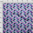thumbnail image 2 of oneOone Silk Tabby Fabric Textured Moroccan Geometric Printed Fabric 1 Yard 42 Inch Wide, 2 of 4