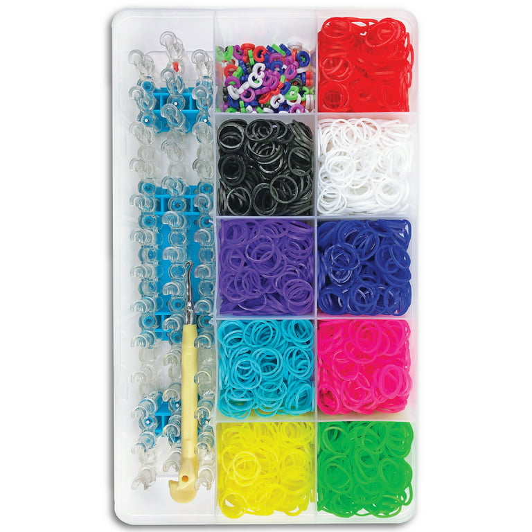 Rainbow Loom Combo Craft Set- Includes 4,000 Latex Free Rubber Bands, 9  Different Colors, Step by Step Directions, Convenient Storage Case, Ages 7+  