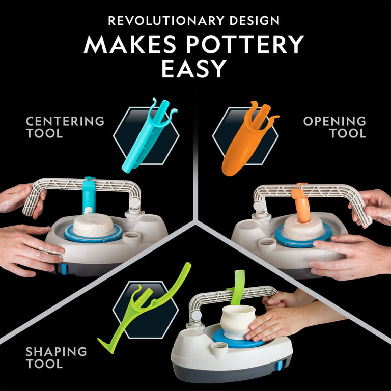 Mini Pottery Wheel Adjustable Speed Easy Operate Kid Pottery Wheel DIY  Pottery