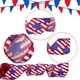 thumbnail image 3 of 2 Piezas Cinta Patriótica 4 de Julio Estrellas y Rayas Cinta de Borde con Alambre de Arpillera Cinta Decorativa Roja Blanca Azul para Envolver Regalos del Día de la Independencia Corona de Bricolaje, 3 of 6