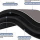 thumbnail image 3 of Alfombrilla de cocina con colores vivos impresa en 3D, patrón personalizado único con diseño ergonómico para su hogar, mármol rosa, superficie antideslizante no tóxica, felpa suave de microfibra,, 3 of 5