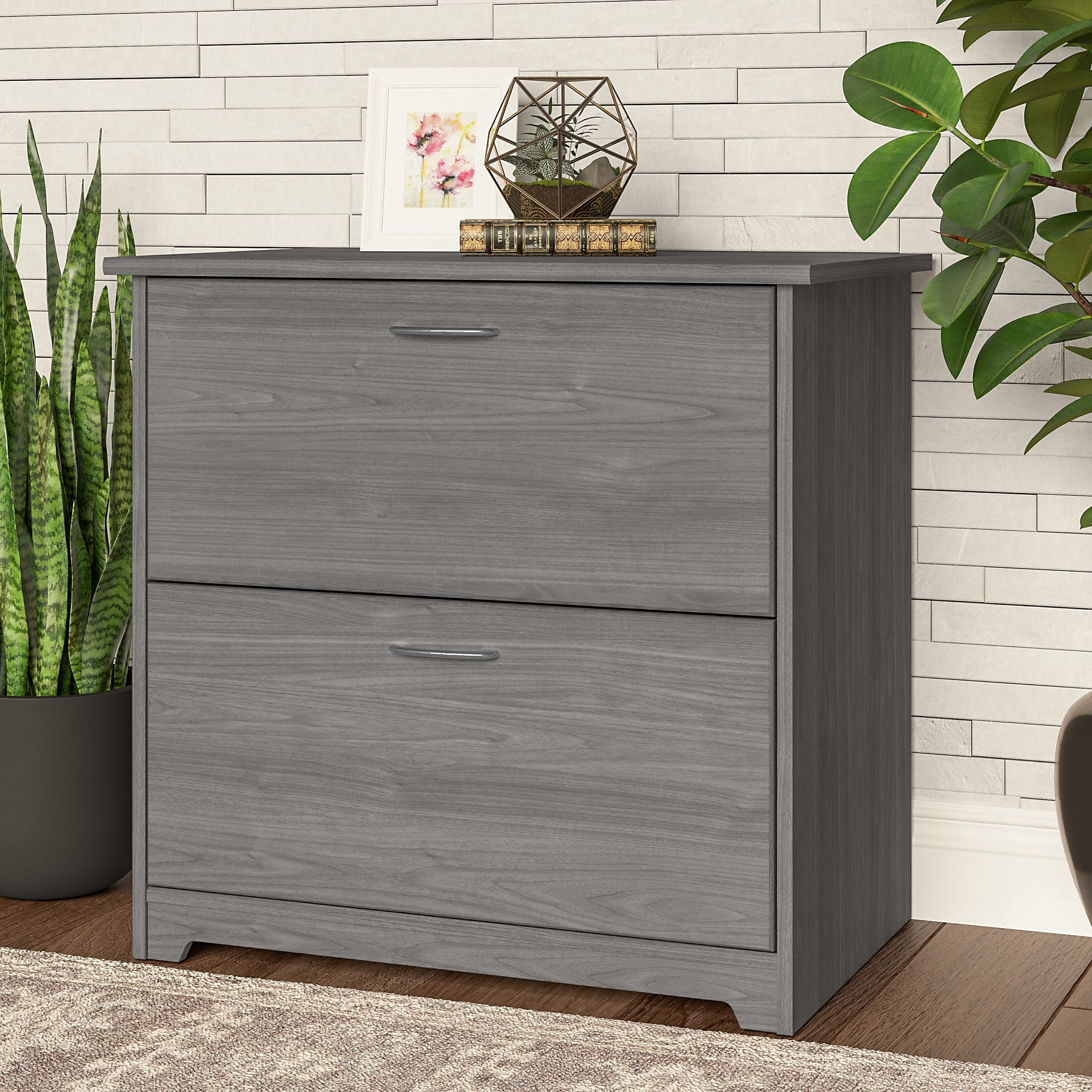 Bush Furniture Cabot Lateral File Cabinet, 2 Drawer, Modern Gray