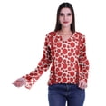 thumbnail image 4 of Moomaya Kurta Col Kurta Dentelle Détails Imprimé Manches Longues Tunique, 4 of 5