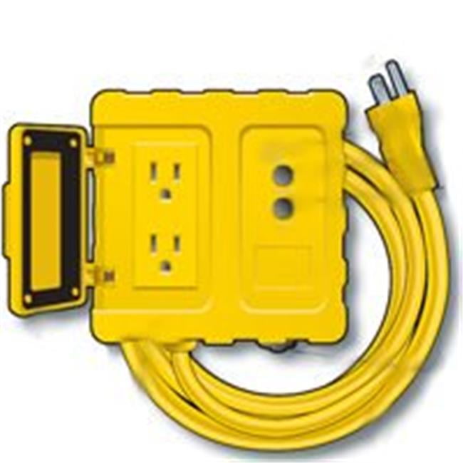 GF200806 Portable Gfci Box 6 Ft. 123 Ft. Cord Yellow