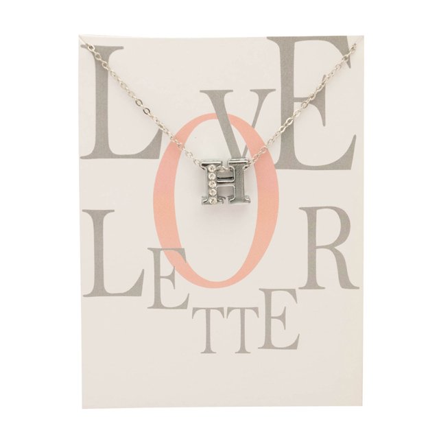 Collier Chaîne Pendentif Col en V avec 26 Lettres Anglaises pour Femmes et Filles