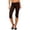 Brown, variant on Gunia Capris Pants For Women Casual Pure Color Slim Fit Capri Leggings Pants Summer Pants