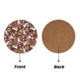 thumbnail image 2 of Xecao Flower Bunny for MDF Cork Coaster 4 Pcs,Drink Coasters,Suit for House Warming Gifts New Home ,Coffee Table Decor-Round Shape, 2 of 7