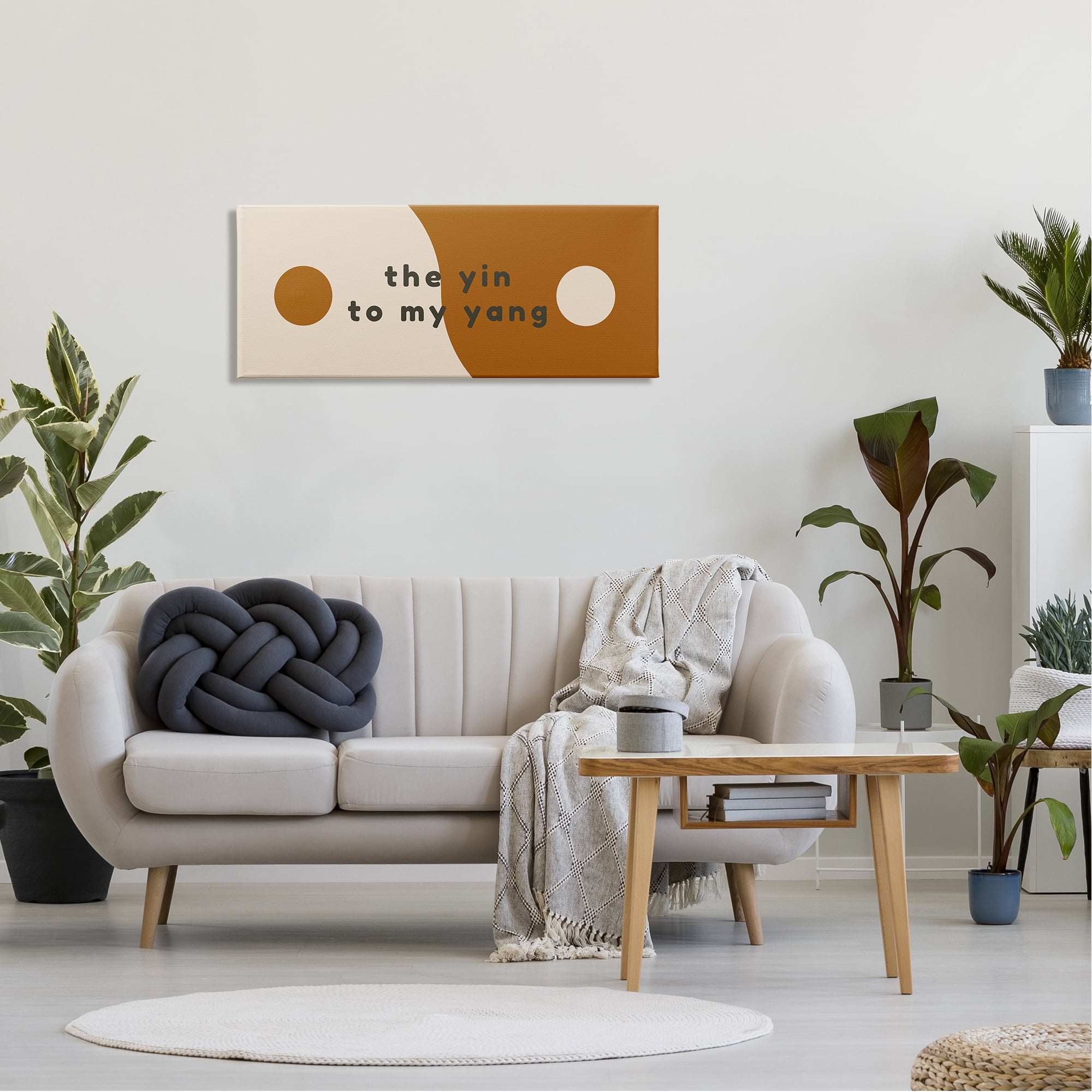 Stupell Industries Yin To My Yang Romantic Harmony Balance Symbol Graphic Art Gallery Wrapped Canvas Print Wall Art, Design by Daphne Polselli