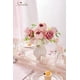 thumbnail image 2 of Ramo de seda con peonías rosas de Serwalin con flores artificiales, 2 of 8