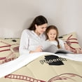 thumbnail image 5 of Ice Hockey Comforter Twin Size, Sports Bedding Set,Gamer Competition Comforter Sets,Ball Game Duvet Insert with 1 Pillowcase Soft,Beige Red, 5 of 7