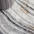 thumbnail image 6 of SAFAVIEH Meadow Savannah Wavy Marble Runner Rug, Light Grey/Black, 2' x 8', 6 of 8