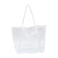 thumbnail image 4 of Bolso de playa para hombre y mujer, sencillo, de gran capacidad, versátil y ligero. Blanco, 4 of 9